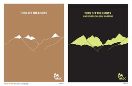 NRDC平面廣告設計 視覺傳達與環(huán)保使命的融合